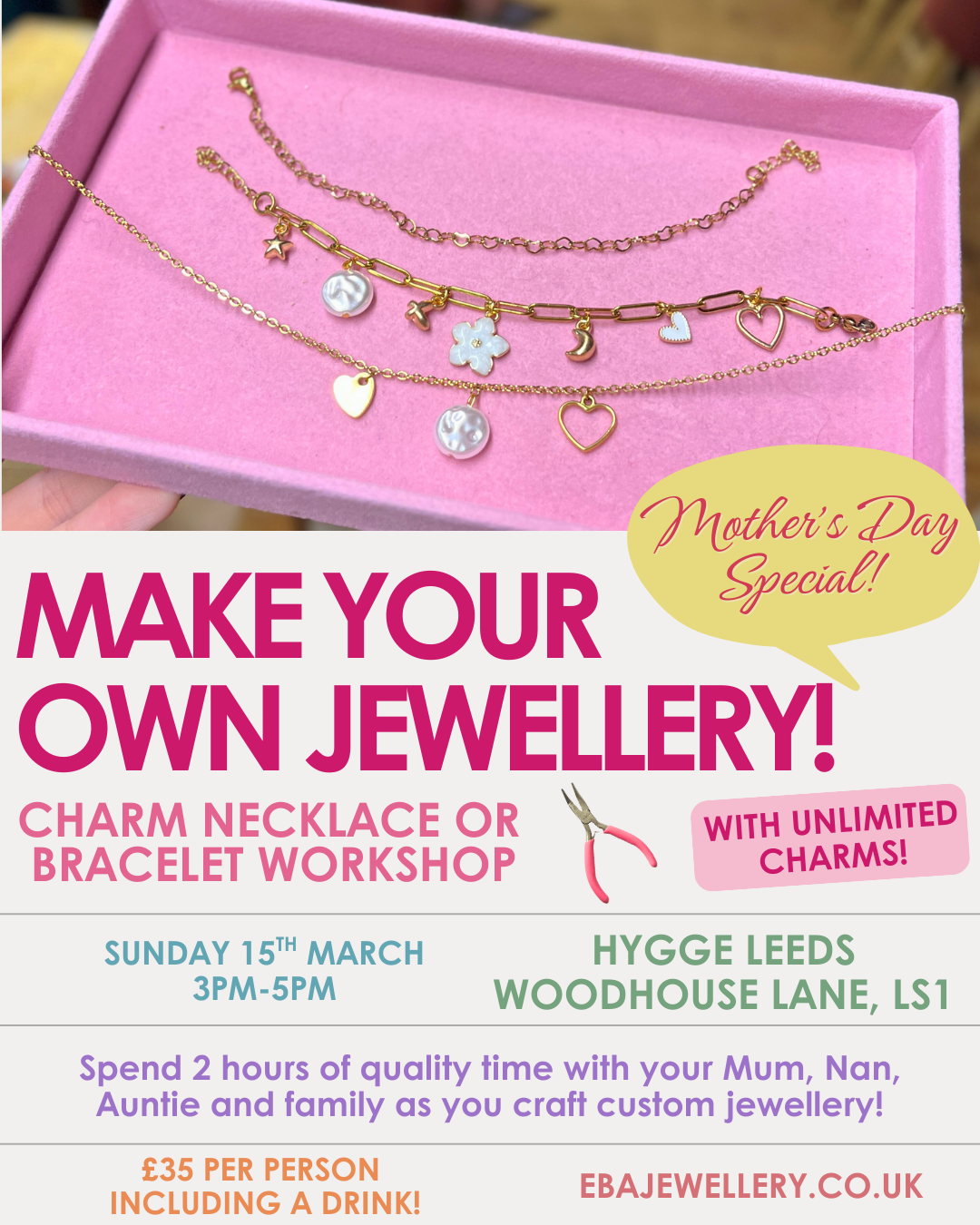 Eba Jewellery Workshop - Sunday 15th March, Hygge Leeds
