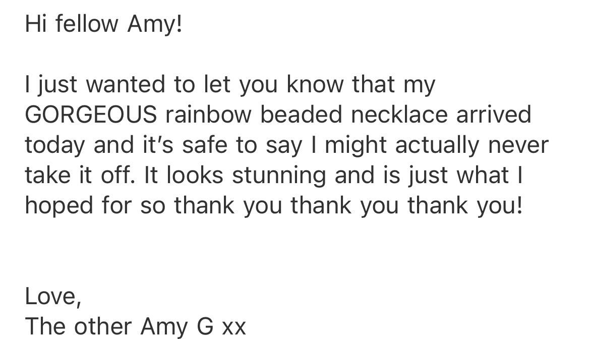 RAINBOW BEADED NECKLACE