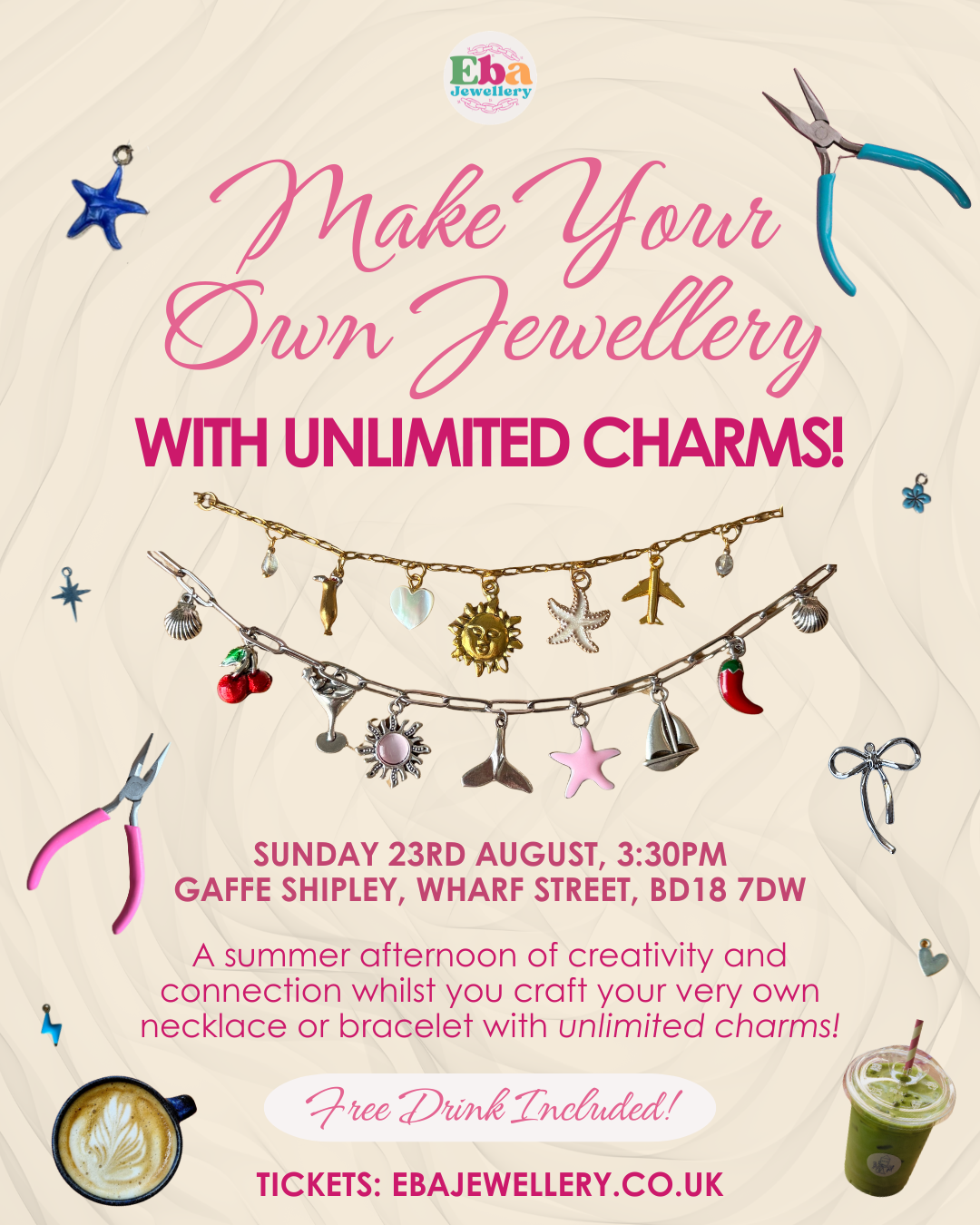 Jewellery Making Workshop - 23rd of August at Gaffe