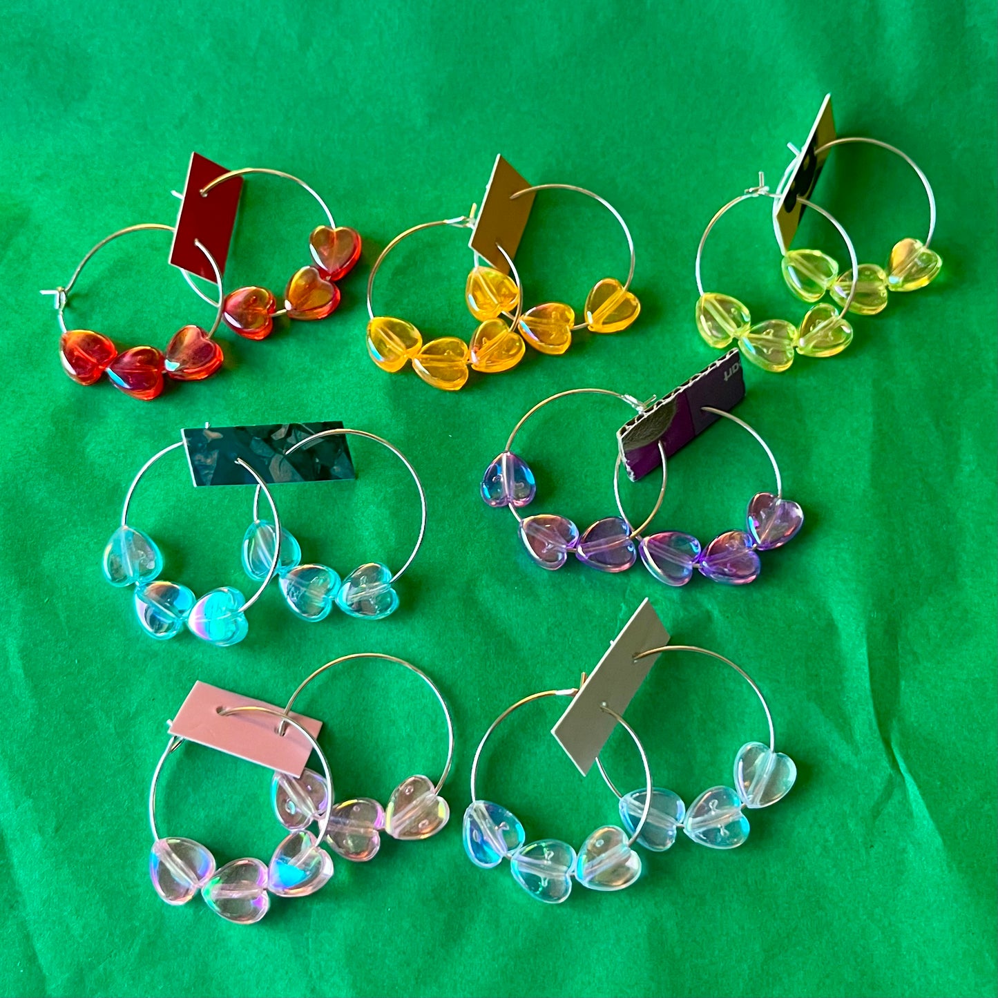 HEART BEAD EARRINGS