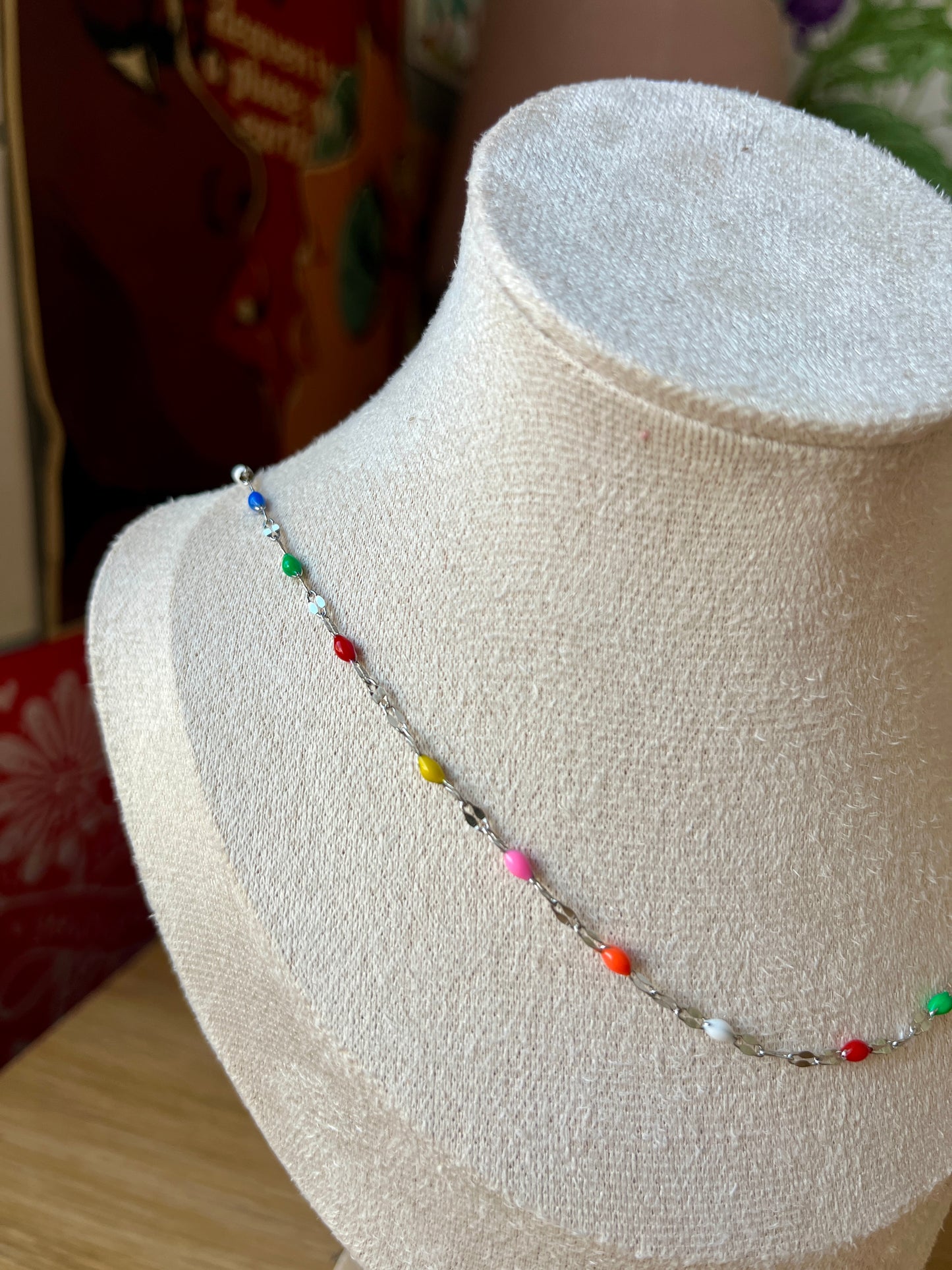 RAINBOW BEADED NECKLACE