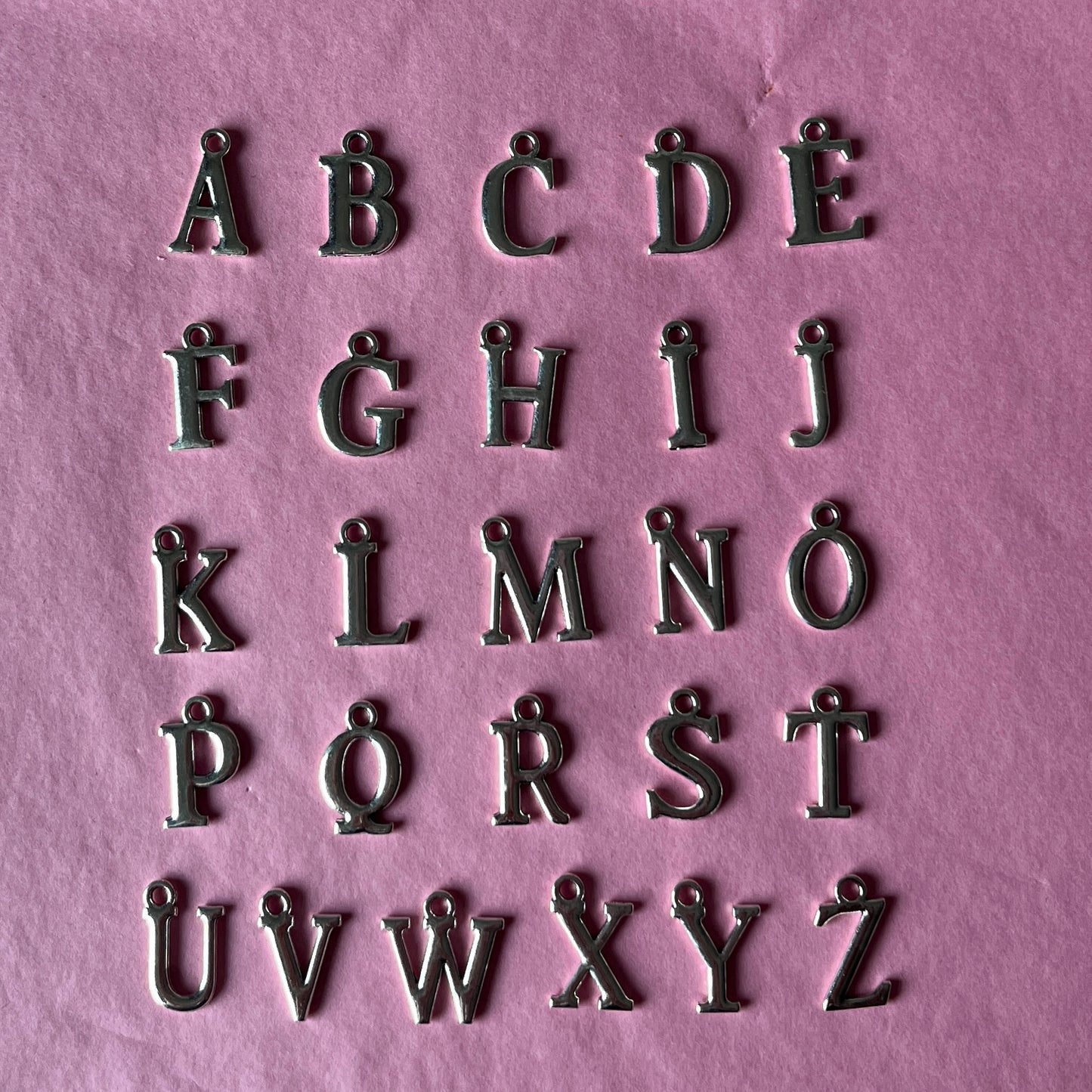 LETTER CHARM NECKLACE