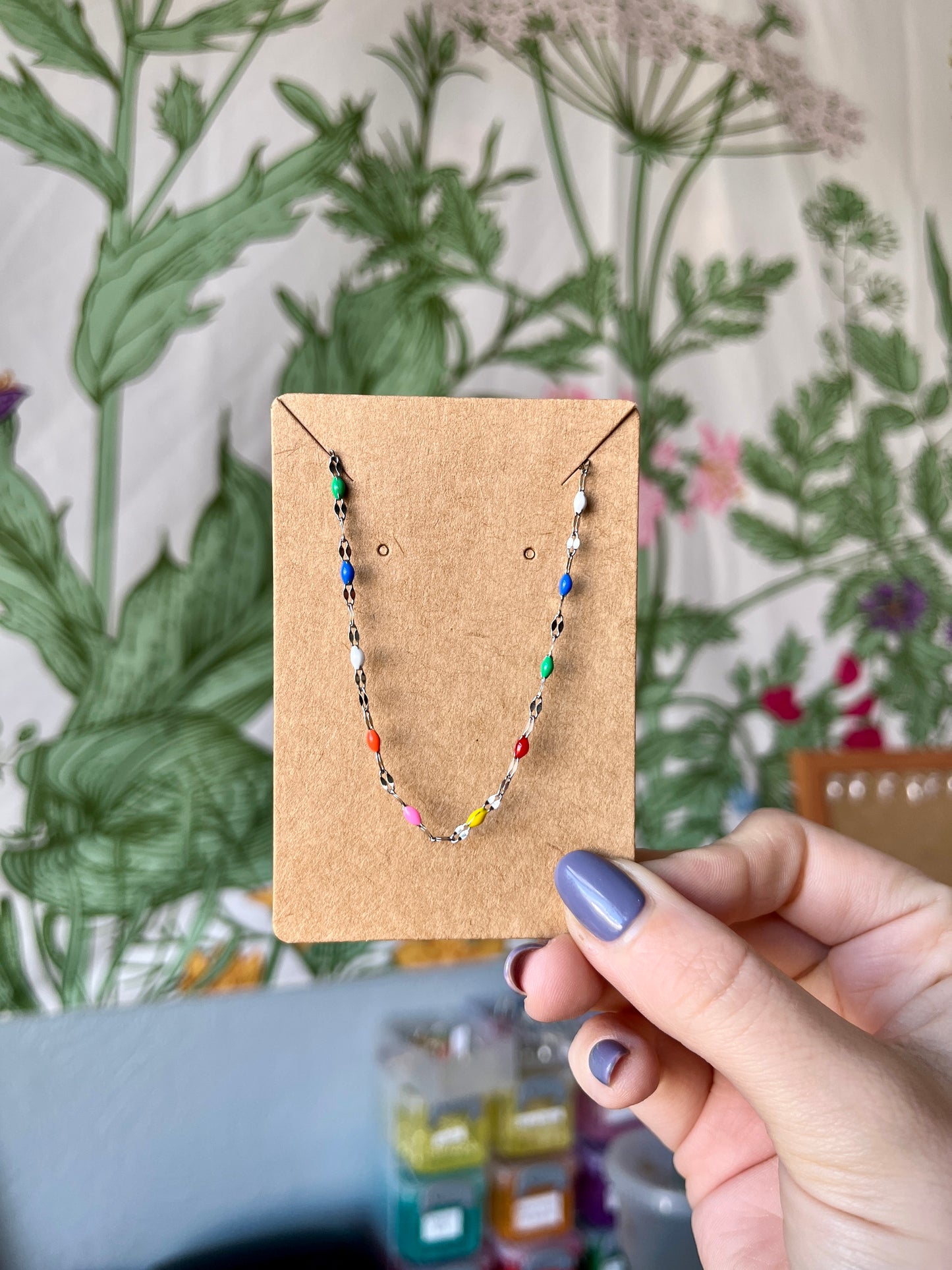 RAINBOW BEADED NECKLACE