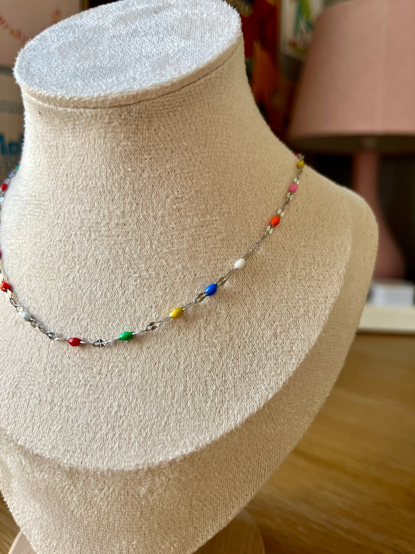 RAINBOW BEADED NECKLACE