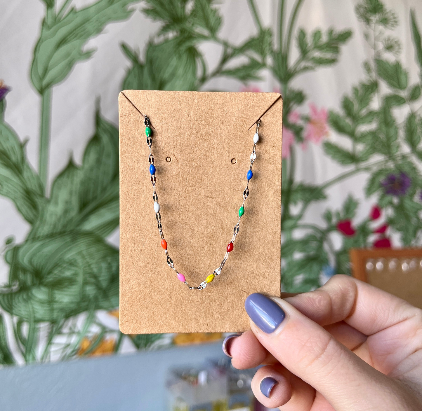 RAINBOW BEADED NECKLACE
