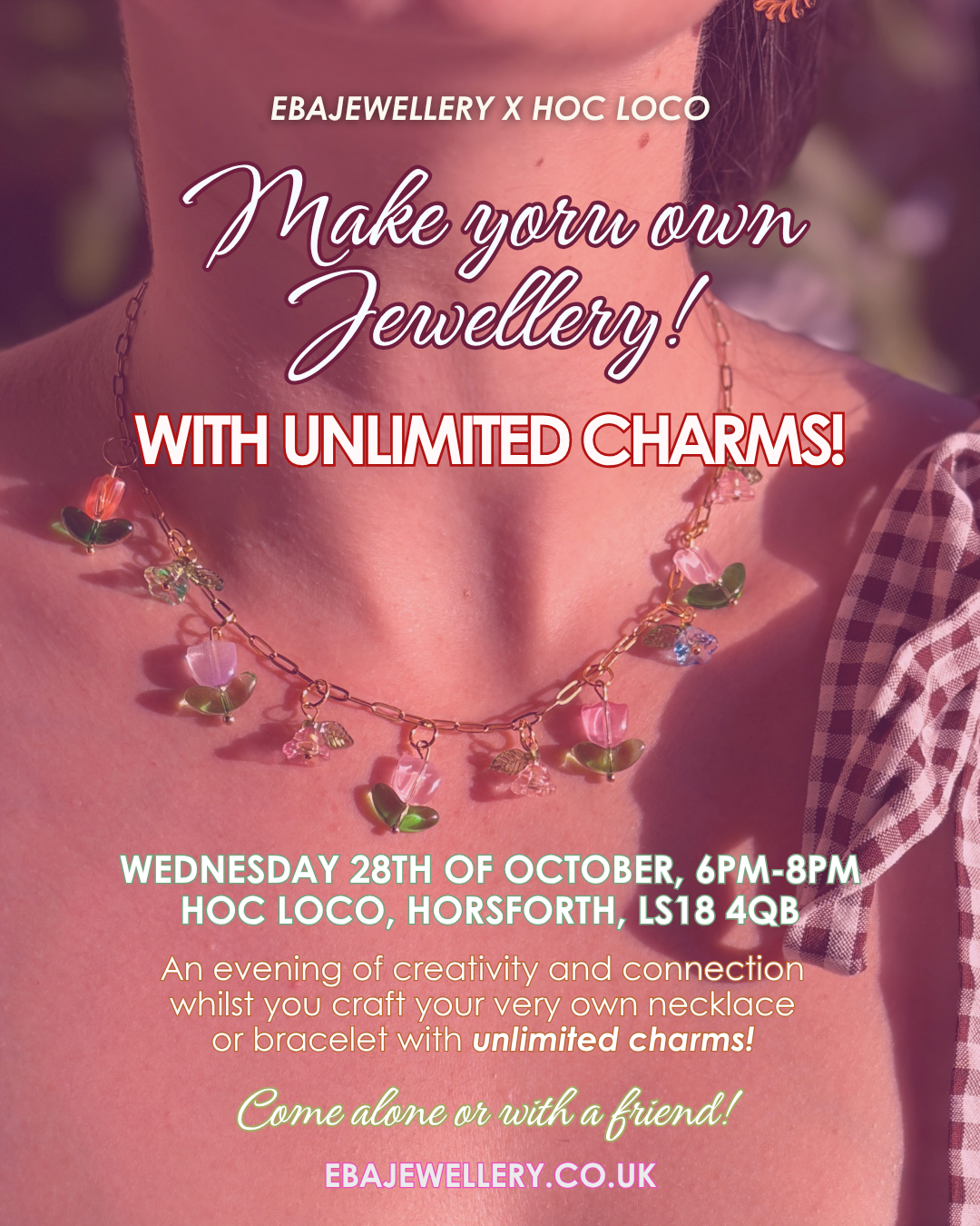 Jewellery Making Workshop - 28th of October, 6pm at Hoc Loco, Horsforth