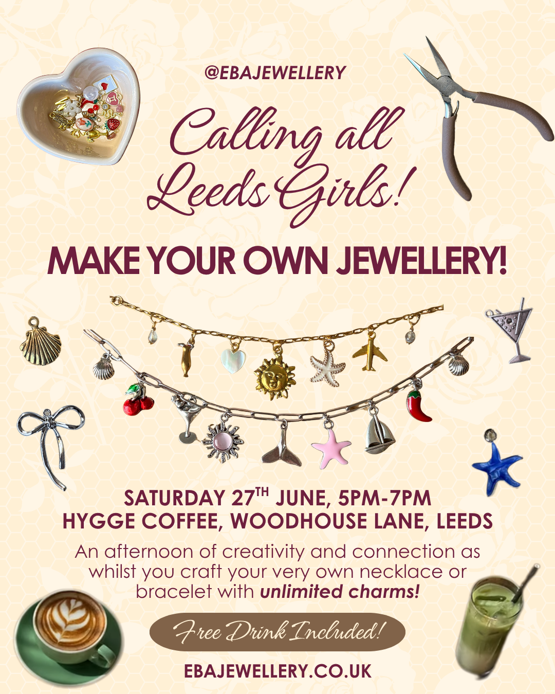 Jewellery Making Workshop - Saturday 27th June, Hygge Leeds