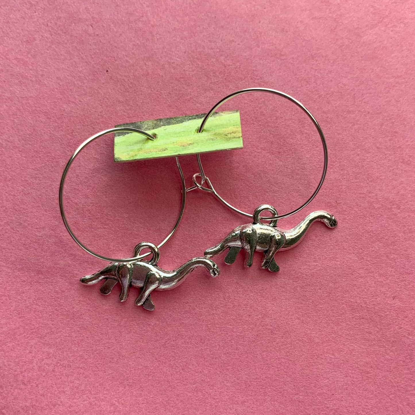 BRACHIOSAURUS DINO EARRINGS