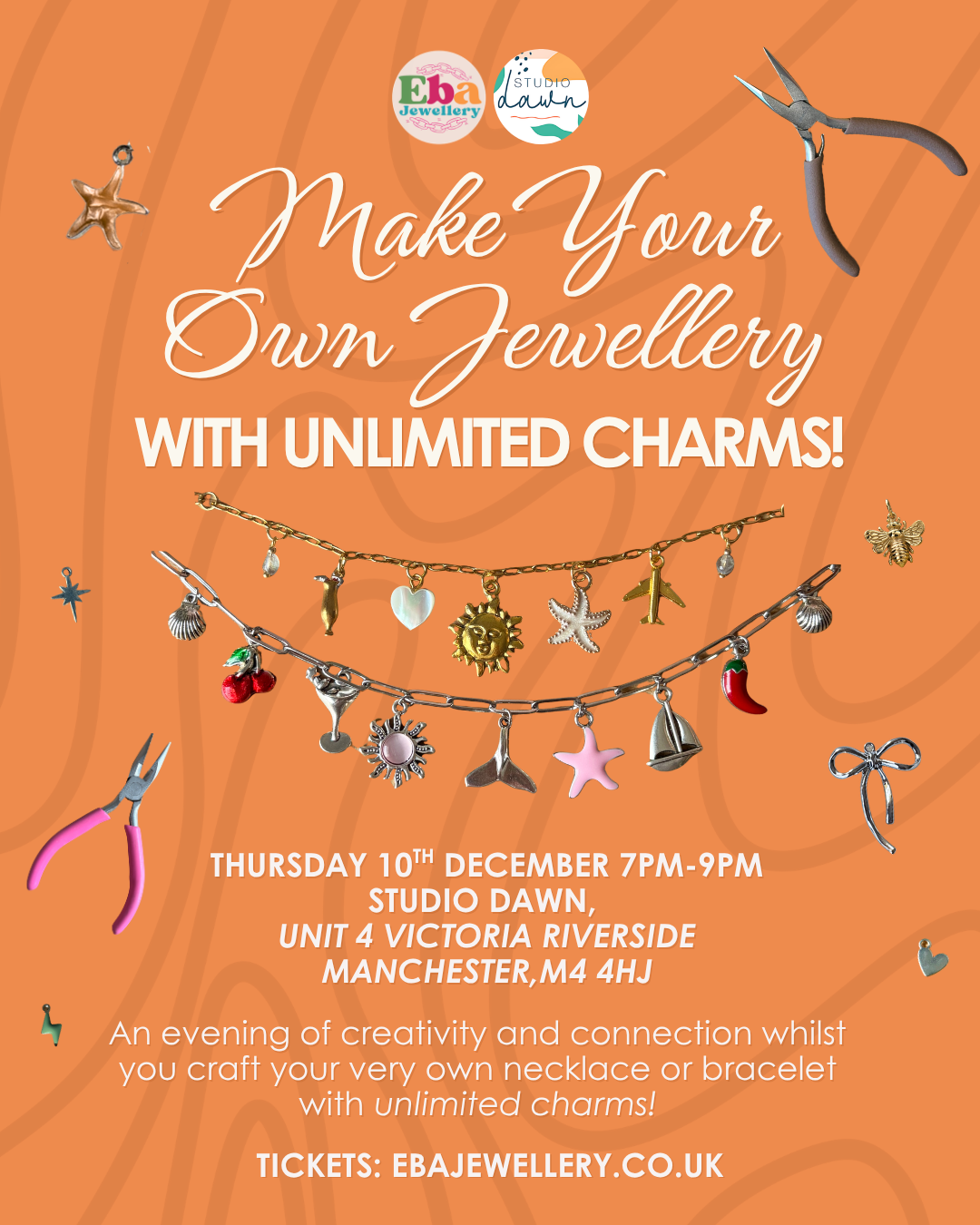 Jewellery Making Workshop - Thursday 10th December @ 7PM, Studio Dawn Manchester