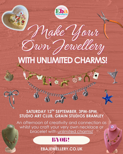 Jewellery Making Workshop, Saturday 12th September @ 3PM, Studio Art Club, Bramley