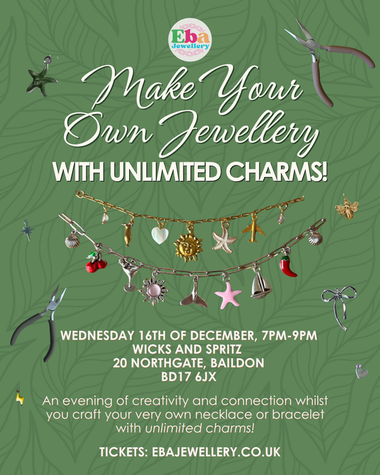 Jewellery Making Workshop, 16th December 7pm @ Wicks and Spritz, Baildon