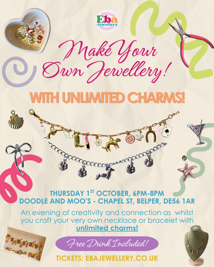 Jewellery Making Workshop, 1st October, 6pm @ Doodle and Moo's Derby