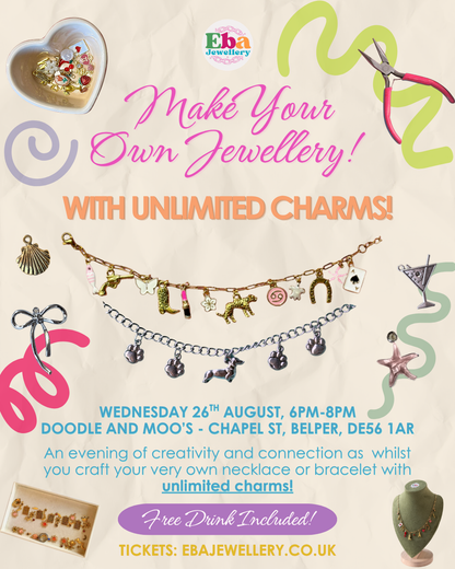 Jewellery Making Workshop, 26th August 6pm @ Doodle and Moo's Derby