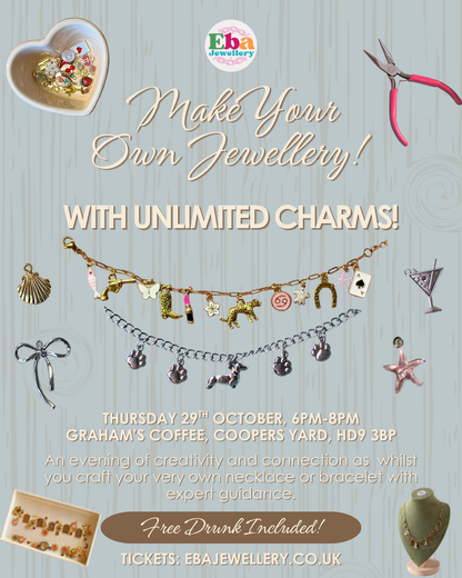 Jewellery Making Workshop - Thursday 29th October @ 6PM, Graham's Coffee Holmfirth