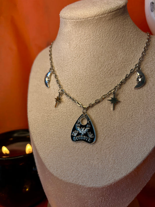 CELESTIAL PLANCHETTE CHARM NECKLACE