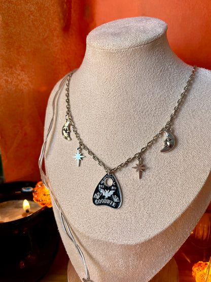 CELESTIAL PLANCHETTE CHARM NECKLACE