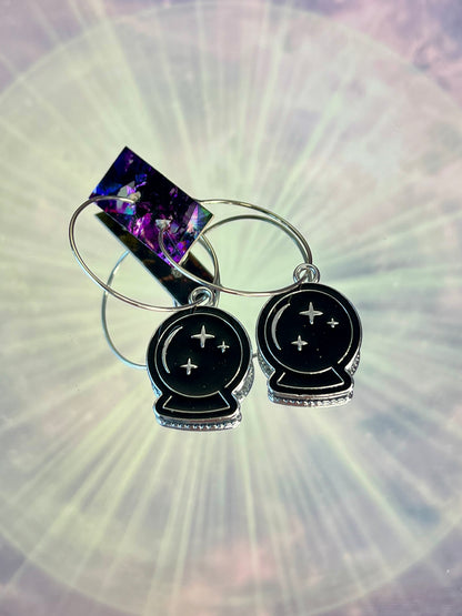 CRYSTAL BALL EARRINGS