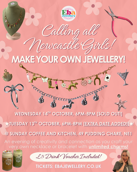 Jewellery Making, 13th of October 6pm @ Sundays Coffee, Newcastle