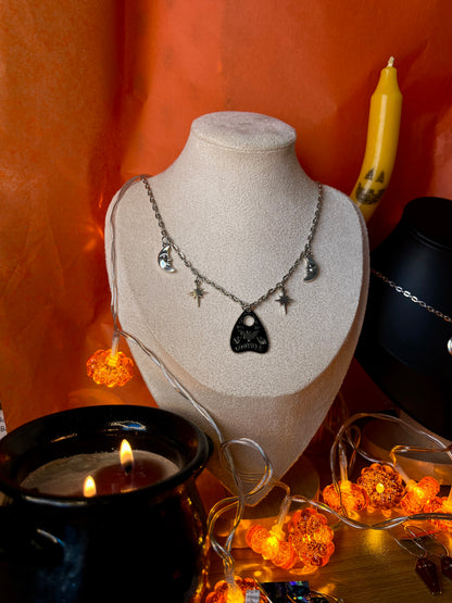 CELESTIAL PLANCHETTE CHARM NECKLACE