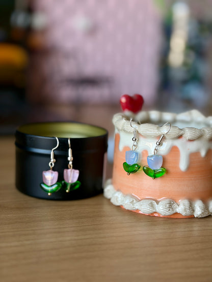 Tulip Beaded Earrings