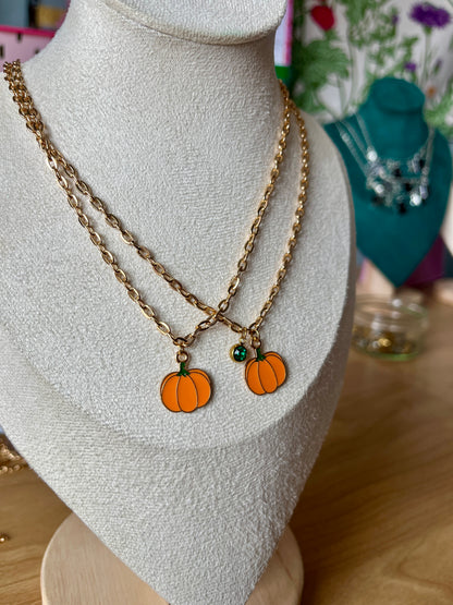 PUMPKIN GEM NECKLACE