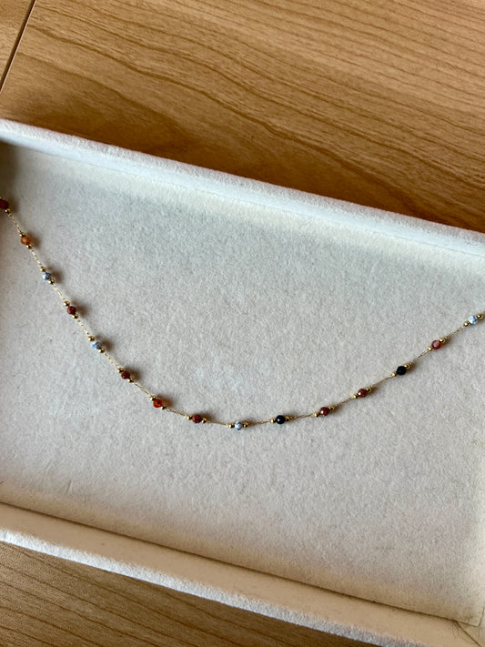 NATURAL BEADED NECKLACE