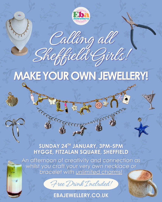 Jewellery Making Workshop, 24th January 3pm @ Hygge Fitzalan Square Sheffield