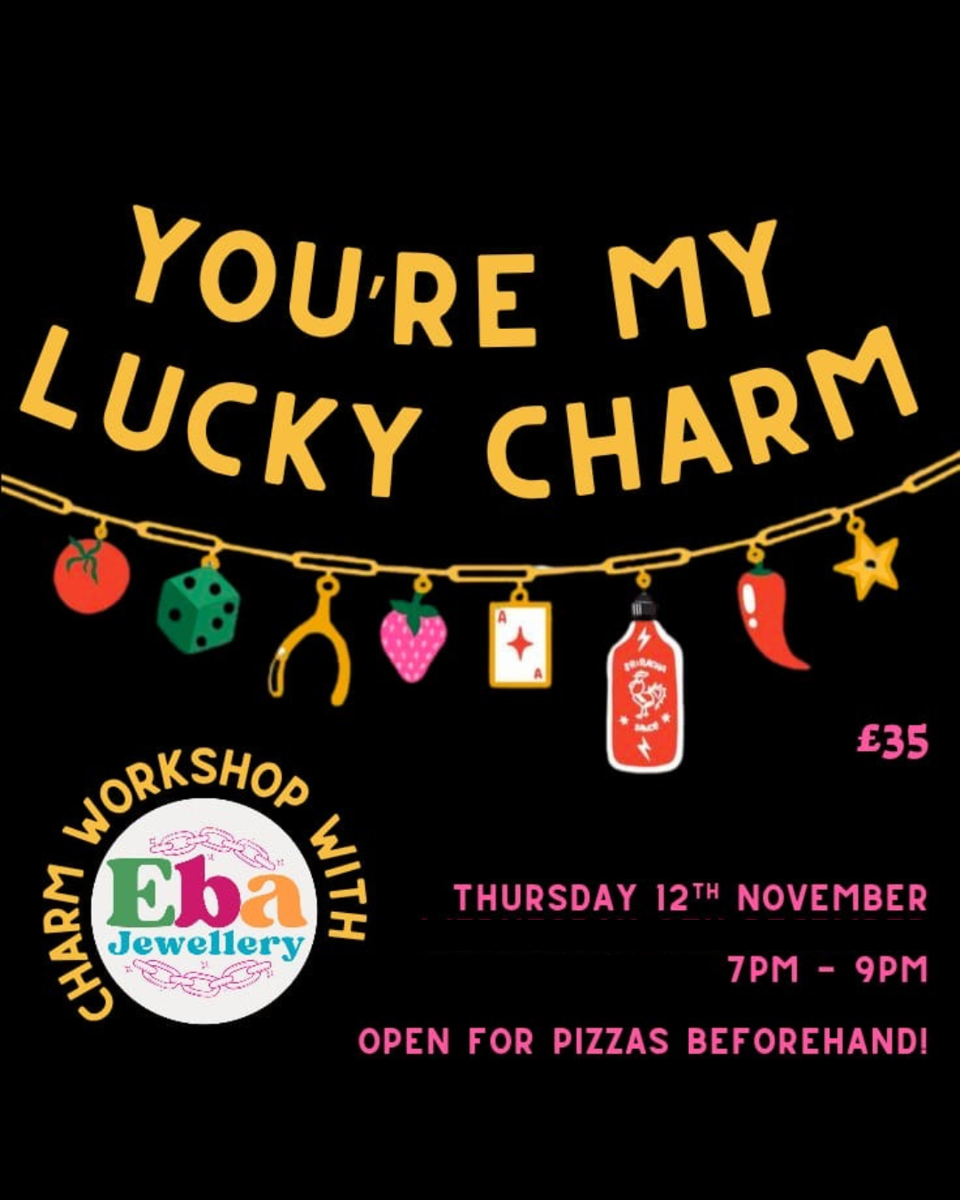 Jewellery Making Workshop @ The Leeds Deli, 12th November - 7pm