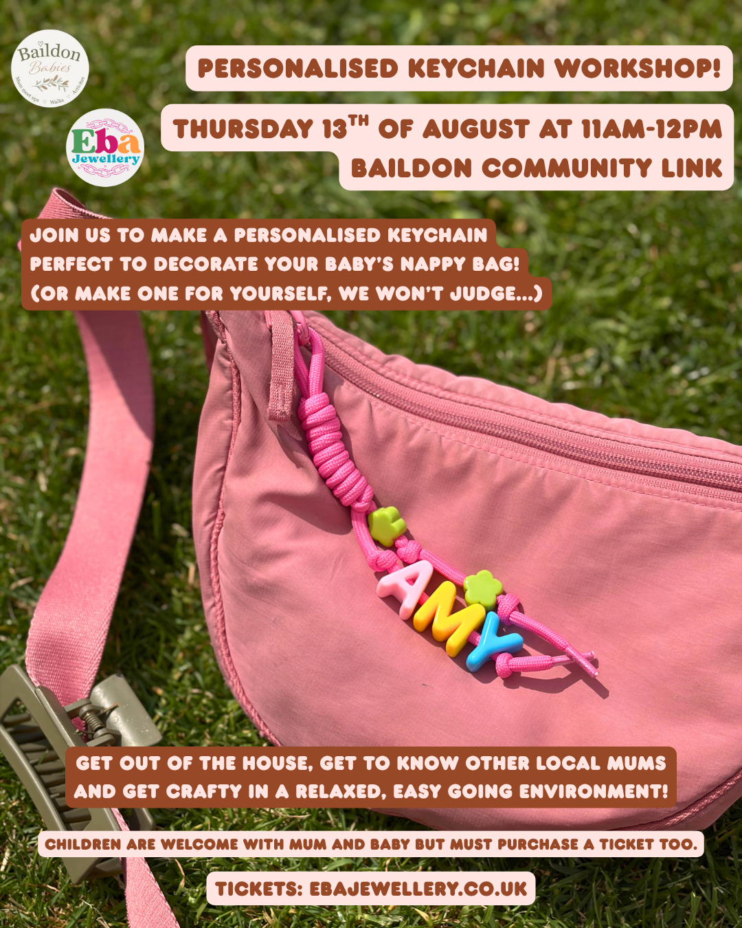 Personalised Keyring Workshop with Baildon Babies