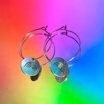 CIRCLE RAINBOW EARRINGS
